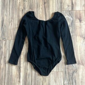 Girls black leotard xxl ( sz7)